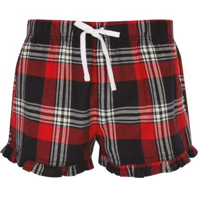 Ladies' tartan frill shorts